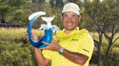 Read more about the article Matsuyama wins PGA Tour opener with record 35 under par