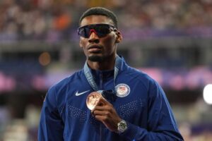 Read more about the article Bodycam footage shows shocking moment US Olympics star Fred Kerley tasered during altercation with police