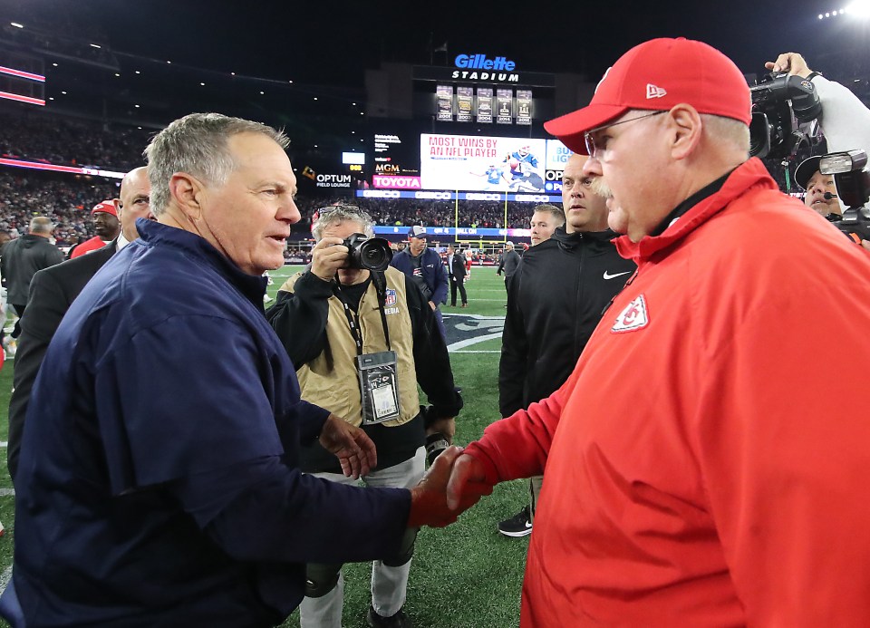 You are currently viewing ‘He let me have him’ – Andy Reid thanks Bill Belichick for $80million star with more Super Bowls than Patrick Mahomes