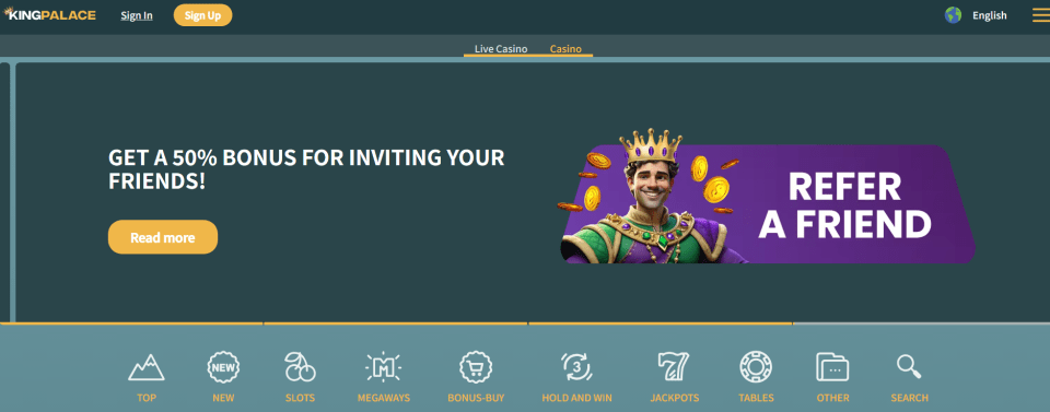 You are currently viewing King Palace casino review 👑 Up to €2000 + 200 spins on your welcome bonus [2025]