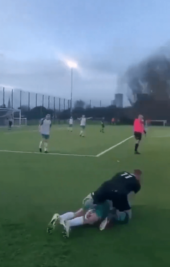 You are currently viewing ‘I break jaws’ – Conor McGregor uses MMA moves as he plays for pub football team