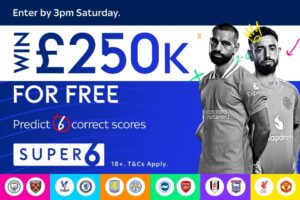 Read more about the article Super 6: Win £250,000 this weekend with free-to-play predictor game