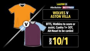 Read more about the article Wolves vs Aston Villa bet builder: Get talkSPORT’s 10/1 Premier League tip on Betfred