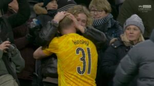 Read more about the article ‘Best night of my life’ – Tottenham new boy Antonin Kinsky embraces sister in emotional scenes after dream debut