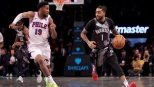 Read more about the article Nets extend winning streak to three after 100-96 win over 76ers