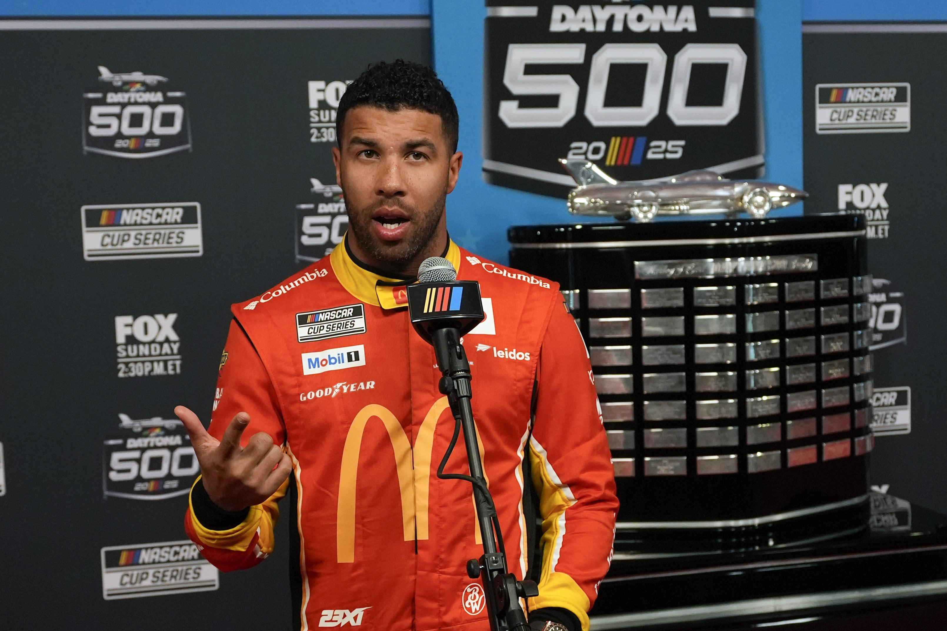 Read more about the article NASCAR’s lone Black Cup driver Bubba Wallace ‘couldn’t care less’ if Trump attends Daytona 500