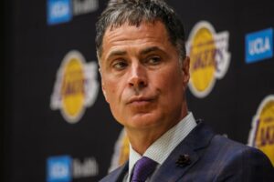 Read more about the article Rob Pelinka says Luka Doncic will lead Lakers ‘for years to come’