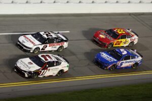 Read more about the article Kyle Larson, Shane van Gisbergen, others crash in NASCAR Daytona Duels’ last lap