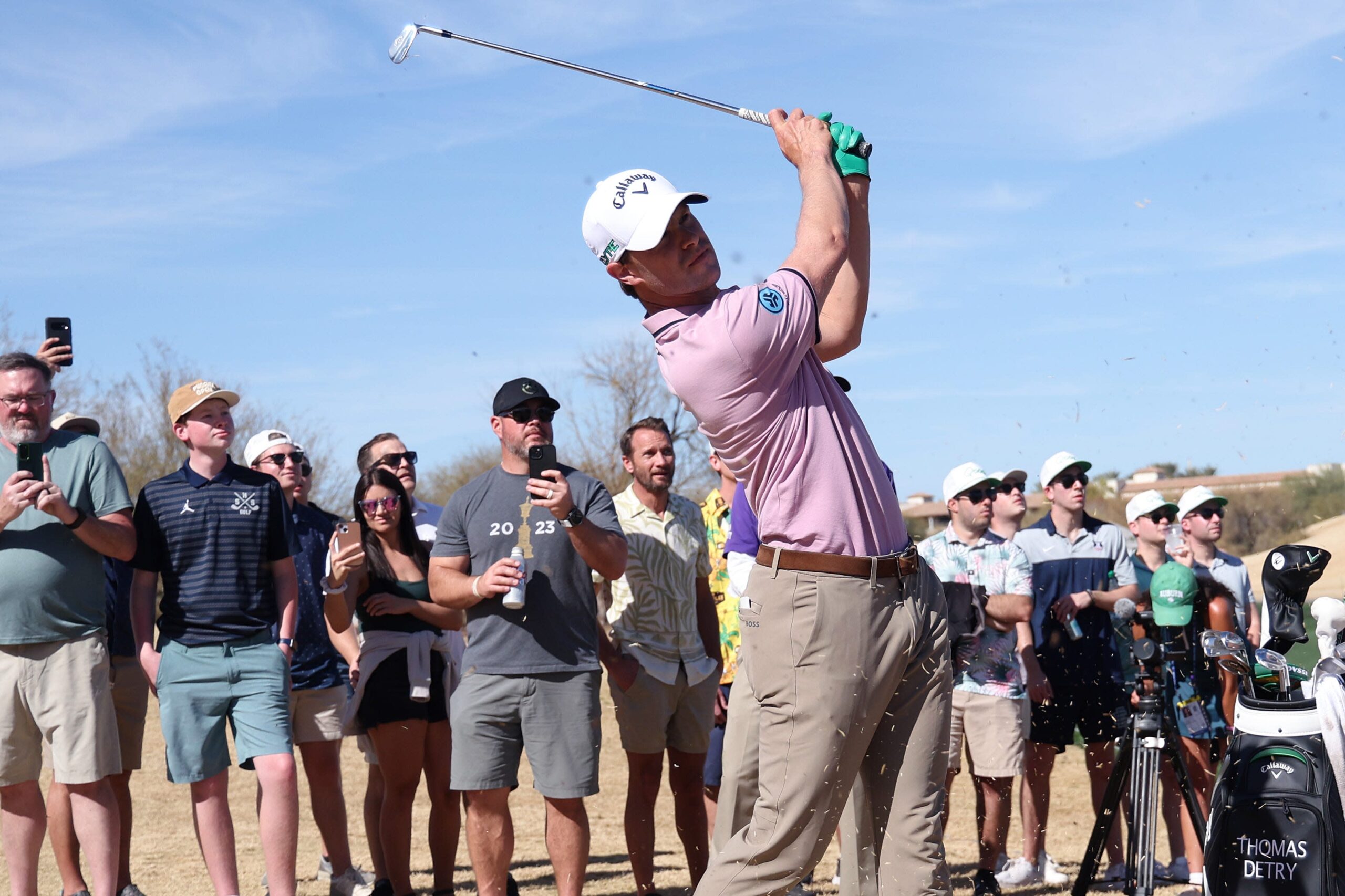 You are currently viewing Thomas Detry, seeking first PGA Tour win, leads WM Phoenix Open by five shots