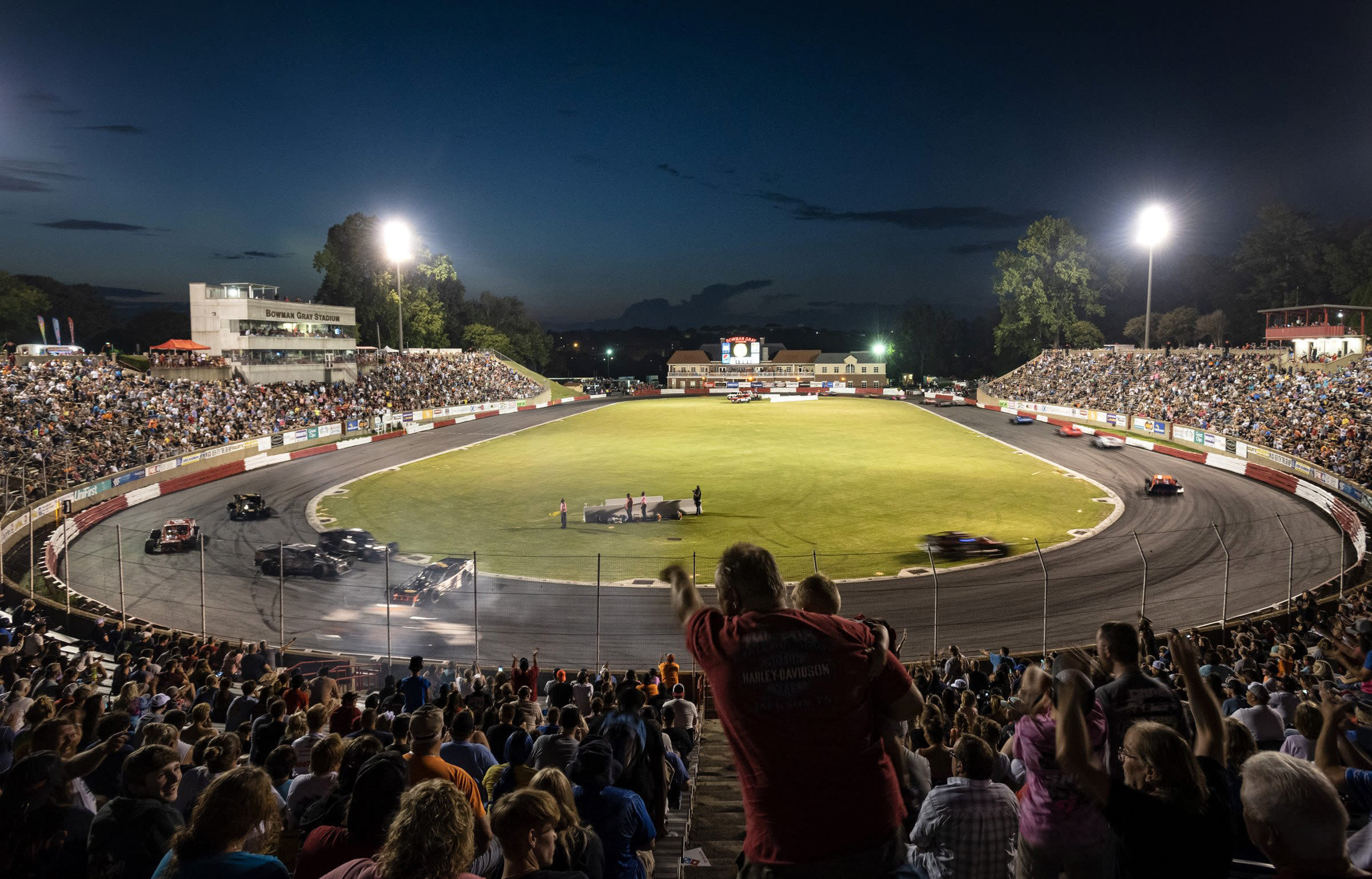 You are currently viewing Welcome to the Madhouse: NASCAR hits tiny Bowman Gray Stadium for rough-and-tumble racing