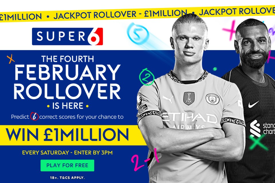 Read more about the article Super 6: Win £1 MILLION this weekend with Sky Bet’s free-to-play predictor game