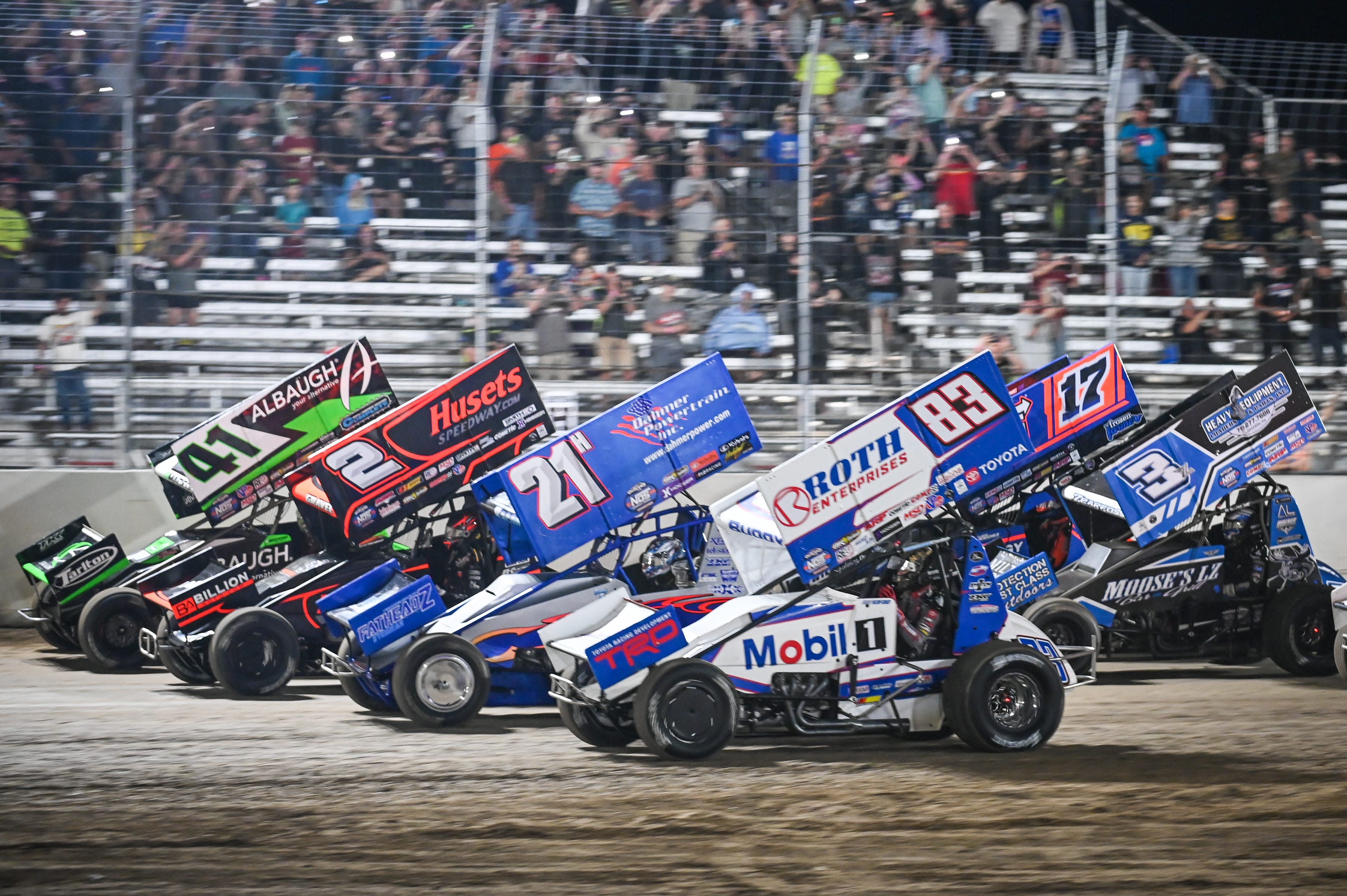 Read more about the article World of Outlaws cranks at Volusia. NASCAR star Christopher Bell aboard in Barberville