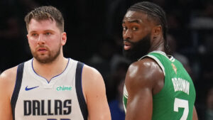 Read more about the article Why Jaylen Brown ‘wasn’t shocked’ by Luka-AD blockbuster