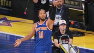 Read more about the article Knicks’ Jalen Brunson, Nets’ Cam Johnson eliminated in first round of 2025 Three-Point Contest