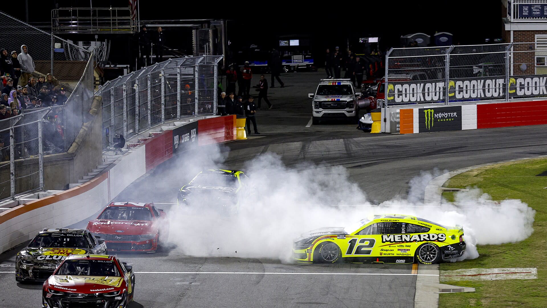 You are currently viewing Some Cup drivers experience the Madhouse effect at Bowman Gray during Clash heat races