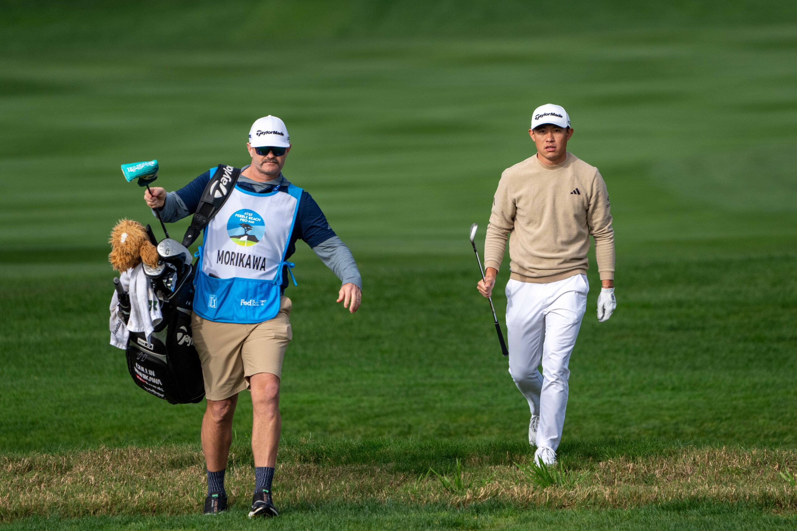 You are currently viewing Asked about AimPoint, Collin Morikawa throws shade on Lucas Glover for using a long putter