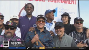 Read more about the article Former Lakers host golf tournament for fire victims