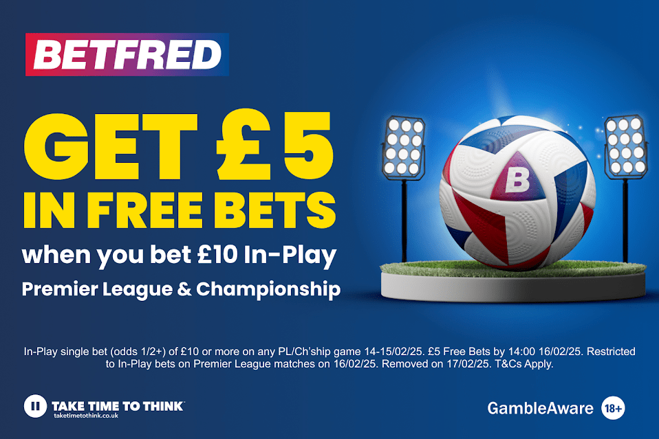 You are currently viewing Football betting offer: Bet £10 in-play get £5 in-play Free Bets on Betfred