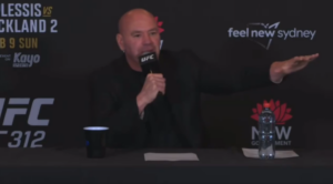 Read more about the article Dana White launches into scathing X-rated rant about the Australian media after UFC 312