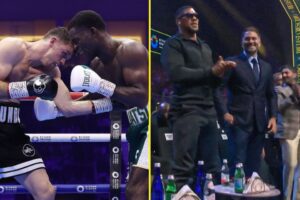 Read more about the article ‘Absolute war’ – Joshua Buatsi vs Callum Smith leaves Anthony Joshua on his feet as pair deliver in thrilling epic