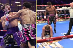 Read more about the article Shakur Stevenson halts part-time electrician’s Rocky storyline with brutal KO despite incredible efforts