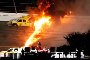 Read more about the article ‘This is going to hurt’ – I swapped F1 for NASCAR and got caught in huge explosion that forced major rule change after two-hour delay