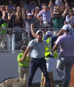 Read more about the article Golf star emulates Tiger Woods and sparks absurd crowd scenes with epic hole-in-one at WM Phoenix Open