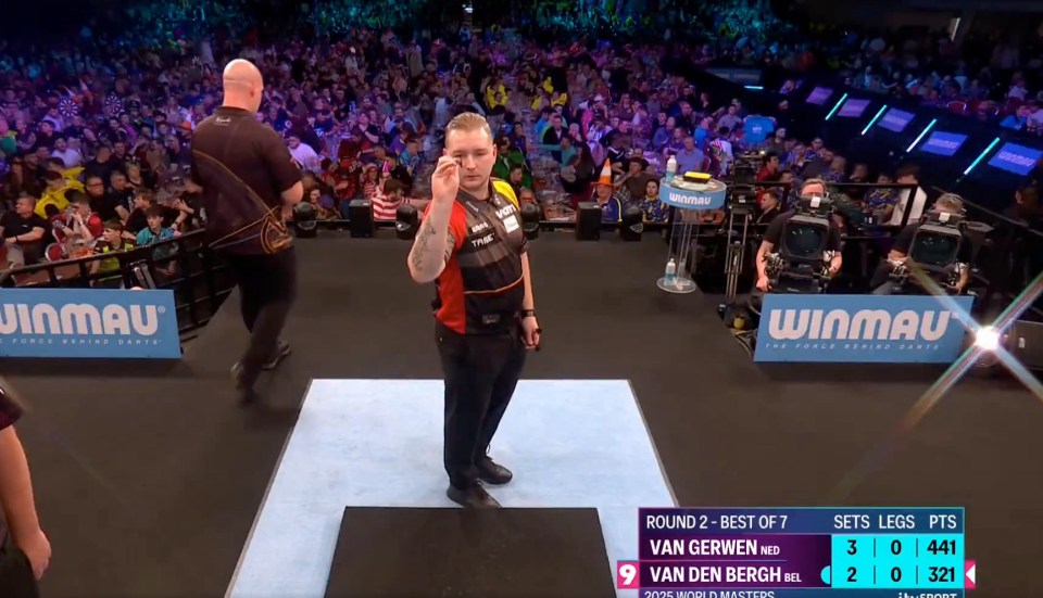 You are currently viewing Michael van Gerwen dumped out of World Masters as opponent hits nine-darter in epic comeback