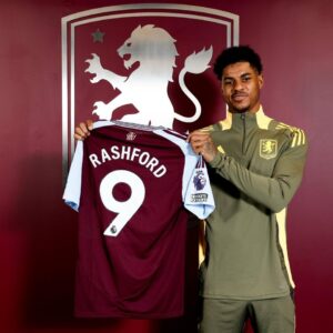 Read more about the article Marcus Rashford Aston Villa shirts on sale now ahead of potential debut in FA Cup