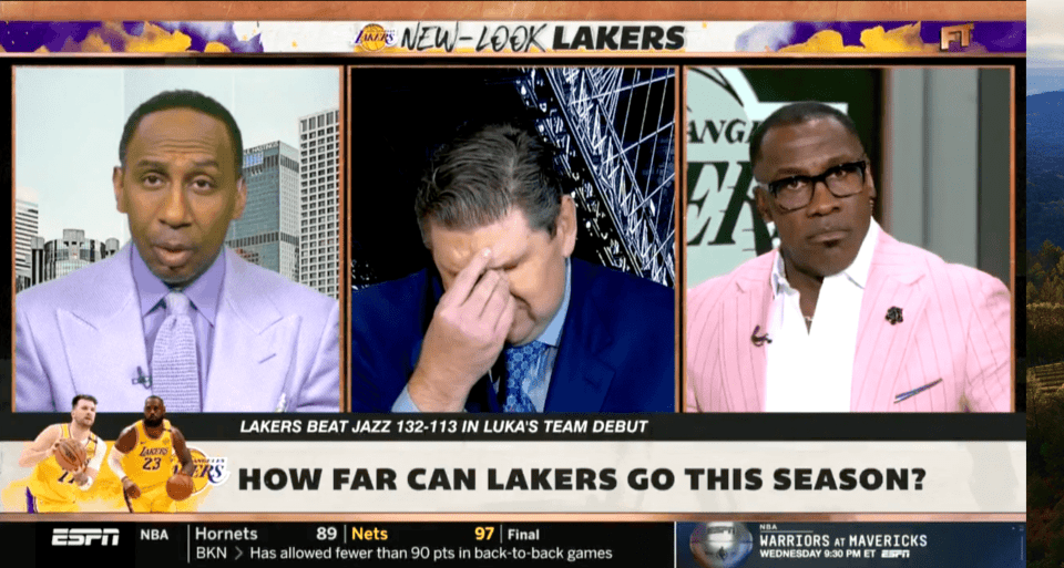 You are currently viewing ‘Needs to be drug tested’ – Stephen A. Smith stunned by Shannon Sharpe’s outlandish Lakers NBA Finals take