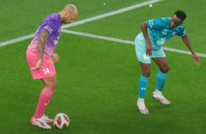 Read more about the article Thierry Henry humiliates YouTuber with stunning skill as KSI is mocked after comedy own goal