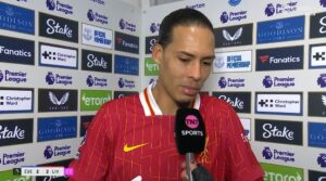 Read more about the article Virgil van Dijk aims ‘cup final’ dig at Everton and accuses Abdoulaye Doucoure of sparking post-match scrap