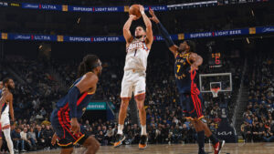 Read more about the article Warriors’ bravado from OKC win disappears in let-down loss to Suns