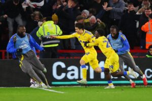 Read more about the article Eagle-eyed fans spot Illan Meslier’s cheeky celebration at Sheffield United supporters