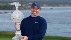 Read more about the article McIlroy holds off Lowry to take Pebble Beach title