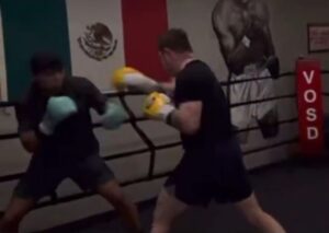 Read more about the article Canelo Alvarez training footage emerges with previously unbeaten boxer he dominated as he prepares for next fight