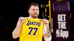 Read more about the article ‘A special moment’ – Doncic debuts in Lakers win