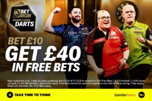 Read more about the article BetMGM Premier League Darts predictions: Betting tips for week 2 