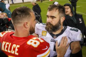 Read more about the article ‘Hard to navigate’ – Jason Kelce’s heartfelt explanation gets brother Travis fired up after ‘terrible’ Super Bowl