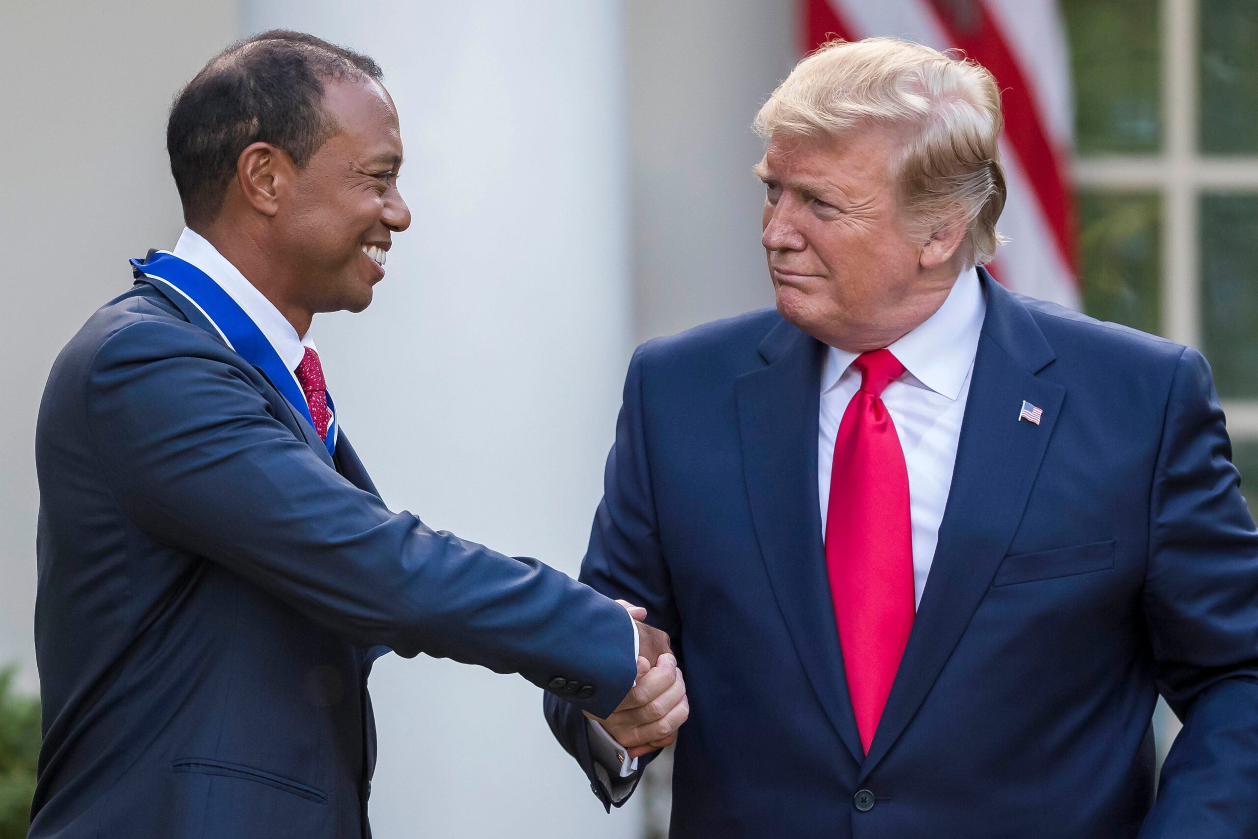 You are currently viewing President Donald Trump meets with PGA Tour commissioner Jay Monahan, Adam Scott about unification