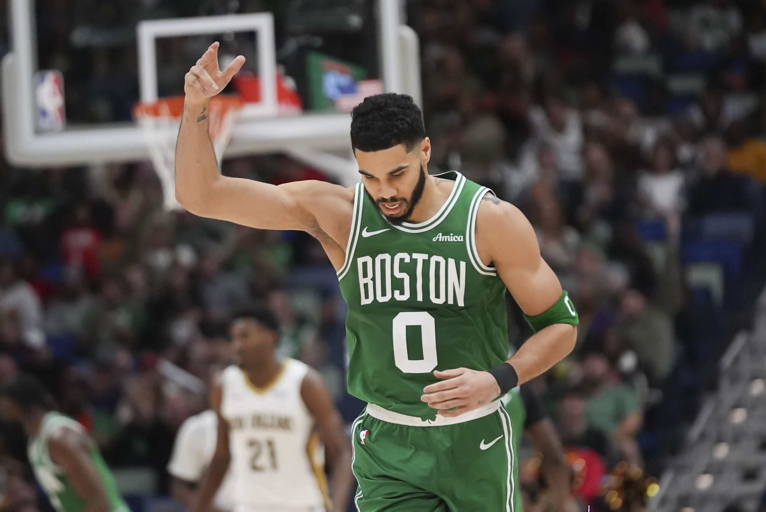 You are currently viewing Jayson Tatum hits vintage game-winner as Celtics avoid upset by shorthanded Pelicans