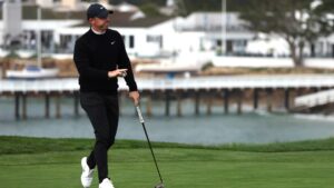 Read more about the article Nothing run of the mill about Rory McIlroy’s 65 around Pebble Beach in nasty weather