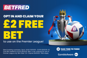 Read more about the article Get a COMPLETELY FREE £2 bet builder on midweek Premier League games with Betfred