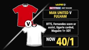 Read more about the article Man United vs Fulham 40/1: Get talkSPORT’s FA Cup bet builder tip on Betfred