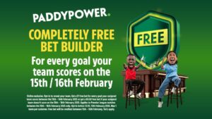 Read more about the article Completely free bet builder for every goal your team scores on Paddy Power