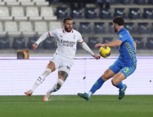 Read more about the article Empoli star avoids red card for horror stamp on Kyle Walker as England and AC Milan teammate is sent off