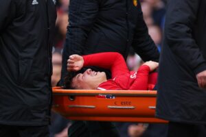 Read more about the article Man United star in tears as he’s stretchered off with suspected serious knee injury