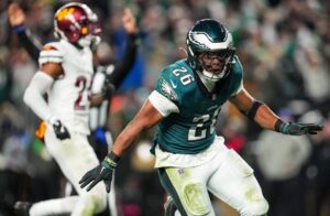 Read more about the article Unseen footage emerges of ‘leader’ Saquon Barkley as Philadelphia Eagles star makes ultimate party gift to teammates