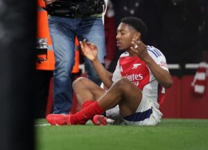 Read more about the article Myles Lewis-Skelly compared to Jude Bellingham as Arsenal youngster joins superstar and Kylian Mbappe in exclusive club