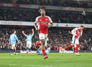 Read more about the article Cocky Arsenal starlet Myles Lewis-Skelly embodied Gunners’ statement thumping of Man City